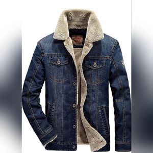 Men's American Legend Outdoor Sherpa Denim Jack.. new without tags